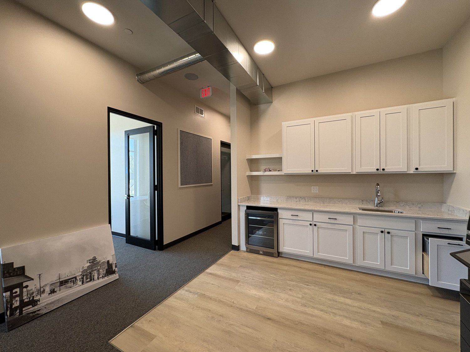 Office suite hallway